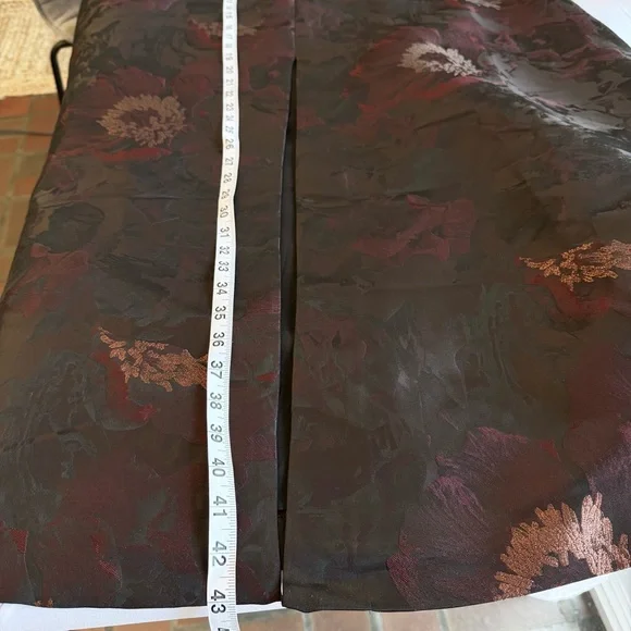 New KAY UNGER Purple Floral Jacquard Formal Black Tie Wedding Maxi Dress Size 18 - Picture 10 of 12